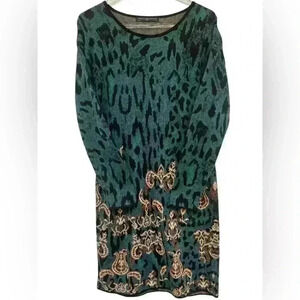 Peruvian Connection Jaguar Tunic-Dress Size Small EUC Pima Cotton
